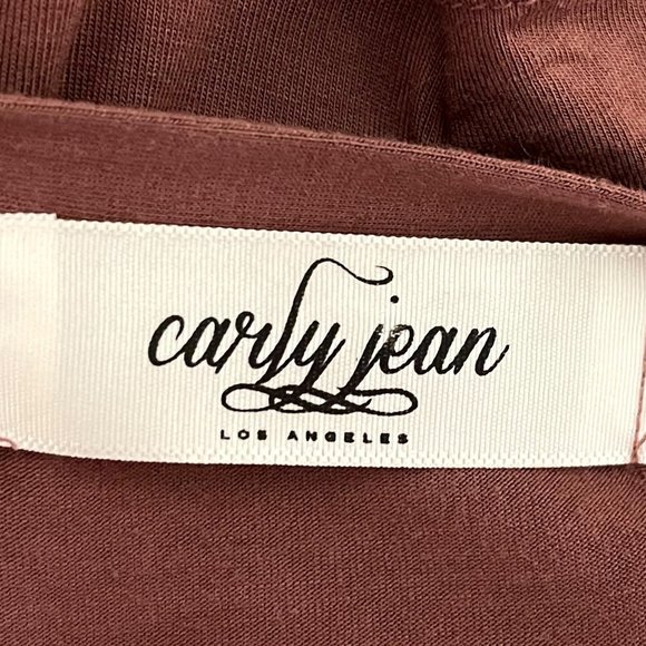 Carly Jean Los Angeles Small V Neck Short Sleeve Tunic T Shirt - Picture 4 of 6